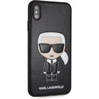 Karl Lagerfeld Ikonik TPU borító iPhone XS Max - fekete