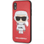 Karl Lagerfeld Space Cosmonaut Case tok iPhone XR - piros