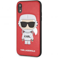 Karl Lagerfeld Space Cosmonaut Case tok iPhone XR - piros