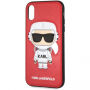 Karl Lagerfeld Space Cosmonaut Case tok iPhone XR - piros
