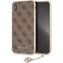 Guess Charms Hard Case tok iPhone XS Max - barna