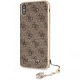 Guess Charms Hard Case tok iPhone XS Max - barna