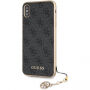 Guess Charms Hard Case tok iPhone XS Max - szürke