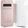 Guess PU Leather Book Case Iridescent borító iPhone XR - rózsaszín-arany