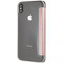 Guess PU Leather Book Case Iridescent borító iPhone XS Max - rózsaszín-arany
