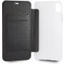 Guess PU Leather Book Case Iridescent borító iPhone XR - fekete