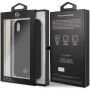 Mercedes Silicone / Fiber Case Lining tok iPhone XR - fekete
