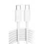Adatátviteli és töltőkábel USB-C / USB-C - iPhone / iPad / MacBook / AirPods - 2 m - fehér