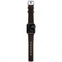 Nomad Active Pro hidrofób bőr szíj - Apple Watch Ultra 49mm / 46mm / 45mm / 44mm / 42mm - barna-ezüst