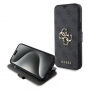Guess 4G Metal Logo flip tok iPhone 15 Plus készülékhez - szürke