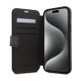 Guess 4G Metal Logo flip tok iPhone 15 Plus készülékhez - szürke