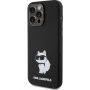 Karl Lagerfeld Choupette NFT szilikon tok iPhone 15 Pro Max készülékhez - fekete