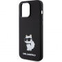 Karl Lagerfeld Choupette NFT szilikon tok iPhone 15 Pro Max készülékhez - fekete
