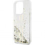 Guess Liquid Glitter Gold Stripe tok iPhone 13 Pro Max készülékhez - átlátszó