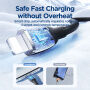 JOYROOM SA29-AL3 szilikon töltő- és adatkábel USB-A / Lightning kábel iPhone / iPad / iPod / AirPods készülékhez - 2 m - fekete