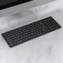 Vezeték nélküli Bluetooth billentyűzet numerikus egységgel - fekete