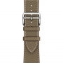 Bőrszíj Apple Watch 42mm / 41mm / 40mm / 38mm-es órához - szürkésbarna