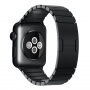 Luxus rozsdamentes acél szíj az Apple Watch 42mm / 41mm / 40mm / 38mm órához - fekete