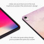 Akvarell mintás tok iPad mini 6 / mini 7 készülékhez - lilás rózsaszín