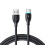 JOYROOM S-A30 Star-Ring Series USB-A / USB-C töltő- és adatkábel iPhone / iPad / AirPods készülékhez - 1 m - fekete