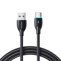 JOYROOM S-A30 Star-Ring Series USB-A / USB-C töltő- és adatkábel iPhone / iPad / AirPods készülékhez - 1 m - fekete