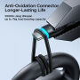 JOYROOM S-A30 Star-Ring Series USB-A / USB-C töltő- és adatkábel iPhone / iPad / AirPods készülékhez - 1 m - fekete