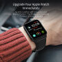 DUX DUCIS bőrszíj Apple Watch 42mm / 41mm / 40mm / 38mm órához - fekete