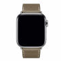 Bőrszíj Apple Watch 42mm / 41mm / 40mm / 38mm-es órához - szürkésbarna