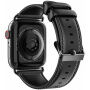 DUX DUCIS bőrszíj Apple Watch 42mm / 41mm / 40mm / 38mm órához - fekete