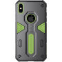 NILLKIN Defender II tartós tok iPhone XS Max - zöld