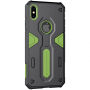 NILLKIN Defender II tartós tok iPhone XS Max - zöld