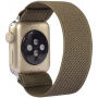 Nylon kökpánt - szíj csat nélkül - Apple Watch Ultra 49mm / 46mm / 45mm / 44mm / 42mm - barna