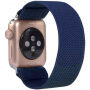 Nylon kökpánt - szíj csat nélkül - Apple Watch Ultra 49mm / 46mm / 45mm / 44mm / 42mm - kobaltkék