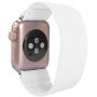 Nylon kökpánt - szíj csat nélkül - Apple Watch Ultra 49mm / 46mm / 45mm / 44mm / 42mm - fehér