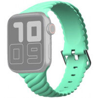 Összefonott szilikon szíj - Apple Watch 42mm / 41mm / 40mm / 38mm - mentazöld