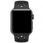 Szilikon óraszíj - Apple Watch 42mm / 41mm / 40mm / 38mm - fekete-szürke