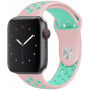 Szilikon óraszíj - Apple Watch 42mm / 41mm / 40mm / 38mm - rózsaszín-türkiz