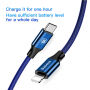 BASEUS lightning / USB-C kábel iPhone - 2m - kék