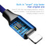 BASEUS lightning / USB-C kábel iPhone - 2m - kék