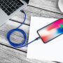 BASEUS lightning / USB-C kábel iPhone - 2m - kék