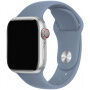 Szilikon szíj rövidebb és hosszabb csattal - Apple Watch 42mm / 41mm / 40mm / 38mm - kék-szürke