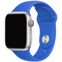 Szilikon szíj rövidebb és hosszabb csattal - Apple Watch 42mm / 41mm / 40mm / 38mm - királykék