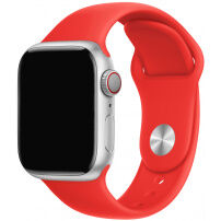 Szilikon szíj rövidebb és hosszabb csattal - Apple Watch 42mm / 41mm / 40mm / 38mm - piros