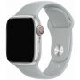 Szilikon szíj rövidebb és hosszabb csattal - Apple Watch 42mm / 41mm / 40mm / 38mm - világos szürke
