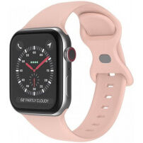 Szilikon szíj pillangócsattal - Apple Watch 42mm / 41mm / 40mm / 38mm - régi rózsaszín