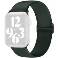 Szilikon szíj csúsztatható csattal - Apple Watch Ultra 49mm / 46mm / 45mm / 44mm / 42mm - sötétzöld