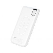 BASEUS Power bank / külső akkumulátor 10000mAh vezeték nélküli töltővel - fehér