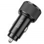 Hoco NZ14A Guerrero PD 20W/QC autós töltő két USB-A/USB-C porttal - fekete
