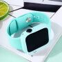 Szilikon szíj szilikon tokkal Apple Watch 41mm / 40mm-es órához - zöld