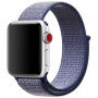 Nylon szíj tépőzárral Apple Watch 42mm / 41mm / 40mm / 38mm órához - sötétkék